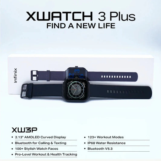 Infinix XWatch 3 Plus Smart Watch Black XW3P